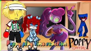 🔥Poppy playtime 🔥reaction chapter 2 (Gacha club)  part 1⚠️warning read description ⚠️ Special ✨ Au