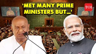H.D. Deve Gowda gets emotional: 'Prime Minister guarantees are different' | PM Modi in Rajya Sabha