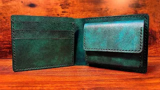 Making a Fully Dyed Bifold Wallet / Pattern  No.51