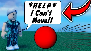 Blade Ball... but I can't MOVE | Roblox