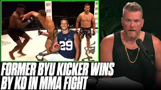 Pat McAfee Reacts To Former BYU Kicker's KO In MMA Fight