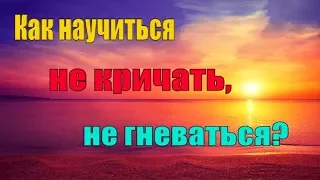 Как научиться Не кричать и Не гневаться? Что советуют нам Святые Отцы