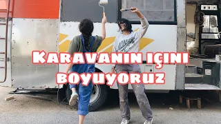 KARAVANIN İÇİNİ BOYUYORUZ! 🎉