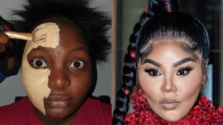 Viral 👉BOMB 💣🔥 Lil' Kim Makeup And Hair Transformation | Melanin Makeup Tutorial