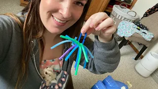 How to Put Curly Straws Together for Sugar Glider Toys.