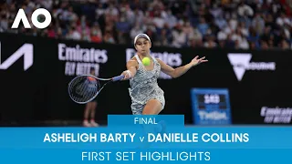 Ashleigh Barty v Danielle Collins 1st Set Highlights (Final) | Australian Open 2022
