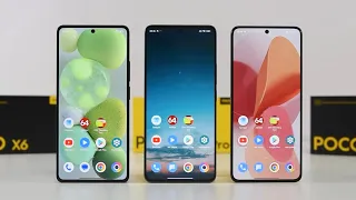 Сравнение POCO! Poco M6 Pro, Poco X6, Poco X6 Pro / Арстайл /