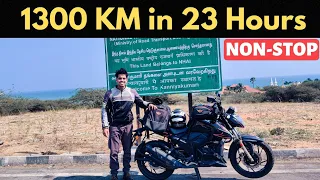 1300 KMs in 23 Hours | Hyderabad to Kanyakumari | Solo Ride on Apache RTR 200