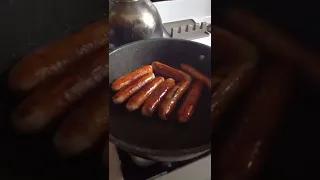 she made the sausages scream!!!