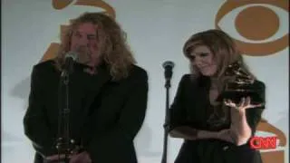 Robert Plant and Alison Krauss at the Grammy's