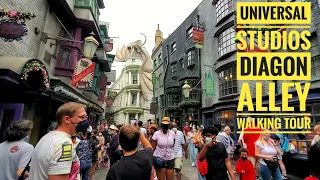 Diagon Alley Walking Tour 2022 | Wizarding World of Harry Potter | Universal Studios Florida