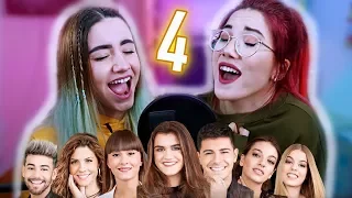 IMITANDO VOCES DE CANTANTES # 4 (OT) CON MI HERMANA | Carla Laubalo