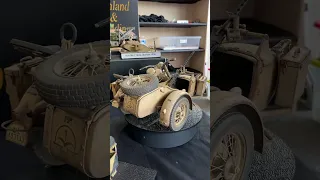 DAK AFRICA KORP BMW R75 & SIDECAR italeri 1/9 scale