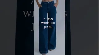 7 days wide leg jeans #style #fashion #shortsvideo #youtube #elegance #newvideo #blue