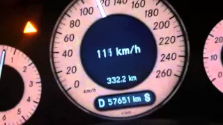 Mercedes benz w211 e200 kompressor 0-100 acceleration