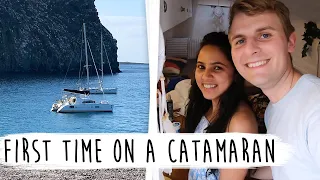 One step closer to our dream - first time on a catamaran | Project Catamay
