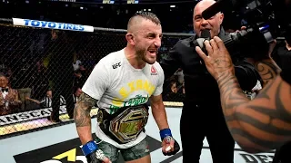 UFC 245: Entrevista no octógono com Volkanovski e Holloway