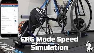 Wahoo KICKR ERG Mode Speed Simulation