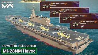 JS Izumo With 4x Mi-28NM Havoc OP Helicopter Full Gameplay - Modern Warships