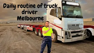 Day routine of truck driver Australia #trucking #australia