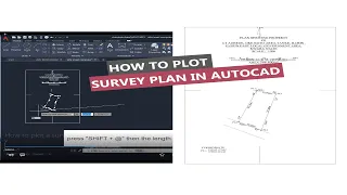 How to plot a survey plan in AutoCAD