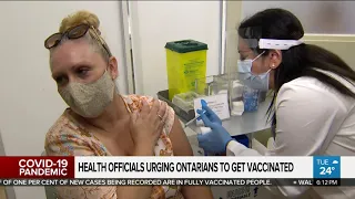 Health officials urging Ontarians to get vaccinated