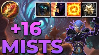 +16 Mists of Tirna Scithe Tyrannical | 13k Overall | 9.2 Kyrian Arcane Mage PoV M+