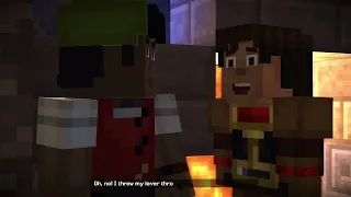 MCSM Deleted Scene - "Oh, no! I threw my lever through a Glitch Block in the Maze!"