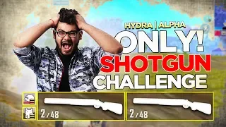 ONLY SHOTGUN CHALLENGE + CHICKEN DINNER! 😱😍 || H¥DRA | ALPHA PUBG MOBILE FUNNY HIGHLIGHT! 😎