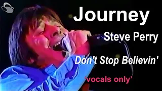 Journey - Don't Stop Believin' [vocals only (live video w/ studio vocal/guitar)]