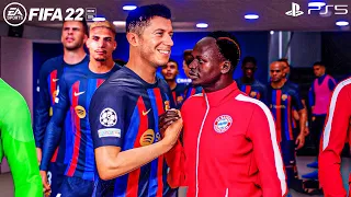 FIFA 22 PS5 | Barcelona Vs Bayern Munich Ft. Lewandowski, Mane, | Gameplay