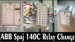 ABB Spaj 140C O/C & E/F Relay change work in Substation || ABB Spaj 140C O/C અને E/F રિલે ચેન્જ વર્ક
