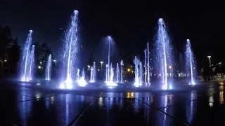 Танцующий пешеходный фонтан в Мариуполе, OASE 2018
