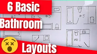 6 Basic Bathroom Layouts - What Works Best & What Doesn't Make Sense