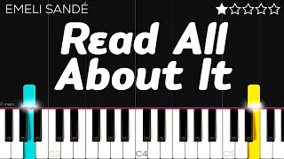 Emeli Sandé -Read All About It, Pt. III | EASY Piano Tutorial