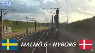 Führerstandsmitfahrt Dänemark 4K: Malmö G - Nyborg over Køge nord