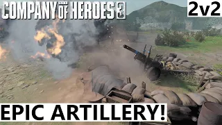 Epic Indian Artillery!!! - Company of Heroes 3 - 2v2