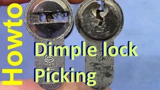 (picking 377) Howto: dimple lock picking (a little tutorial) + ISEO 6 pin dimple picking/gutting