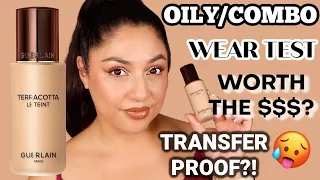 GUERLAIN Terracotta Le Teint Healthy Glow Foundation Wear Test first Impressions Oily/Combo Skin