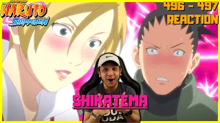 💚 SHIKATEMA 💛 | Naruto Shippuden Episodes 496 & 497 | Reaction