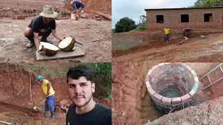 CALÇADA E FOSSA | OBRA BEM ADIANTADA!!! 🧱🏡🙏