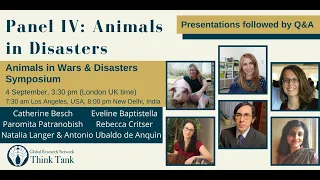 Panel IV  Animals in Disasters ||  Animales en Desastres