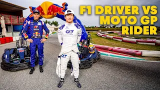 F1 Driver Vs MotoGP Rider: Go Kart Racing | Yuki Tsunoda Vs Taka Nakagami