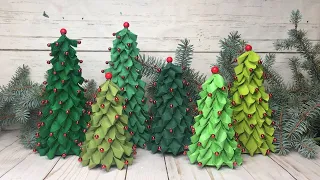 Mini Christmas Tree  Made Out of Toilet Paper Roll