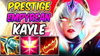 PRESTIGE EMPYREAN KAYLE - NEW MYTHIC GAMEPLAY | New AD ON-HIT Build & Runes | League of Legends