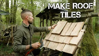 How Wood Roof Tiles are made by Hand in the U.K. (Shakes, Shingle Making)