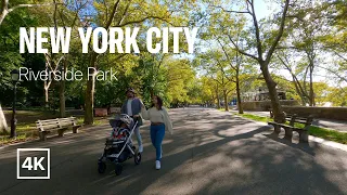 [4K] New York City 🗽 Autumn Walk - Riverside Park [Oct. 2022]