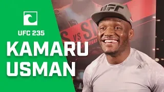 Kamaru Usman Reacts To Colby Covington's Heckling at UFC 235 Open Workout