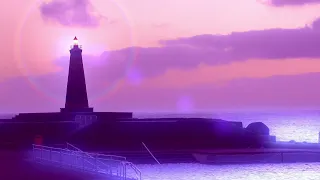 Lighthouse On The Coast With Wave & Wind Sounds
