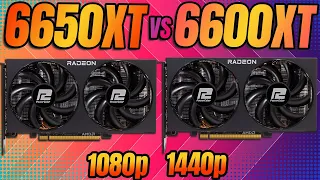 Radeon RX 6650 XT vs RX 6600 XT | 1080p 1440P - Tested in 10 Games